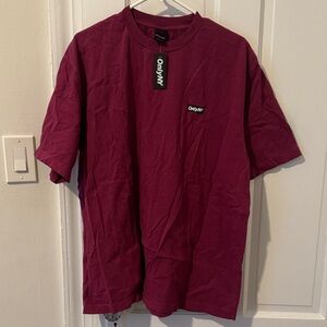 Only NYMen's Deep Burgundy Short Sleeve Tee